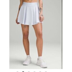 Lululemon Court Rival High Rise Skirt *Tall Purple SZ 8 TENNIS PICKLEBALL W8ABUT